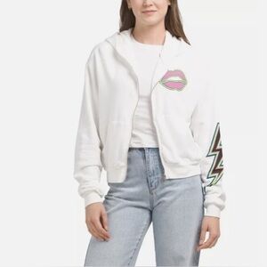 NWOT - Lauren Moshi Lightning Eye Zip Hoodie - Size M